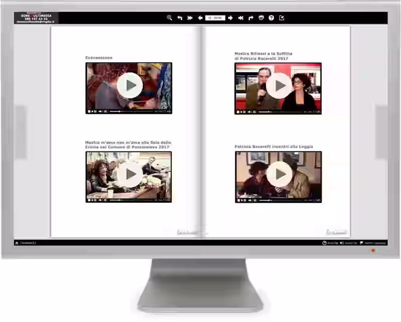 Servizi Digitali Firenze . Sul libro digitale si possono inserire Video visualizzabili full screen.